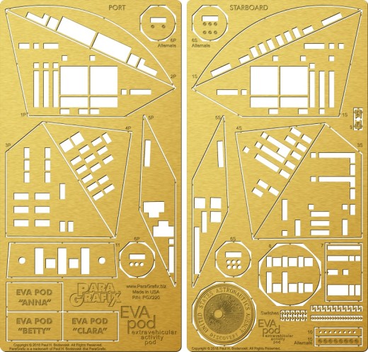 1/8 2001 Space Odyssey: EVA Pod Photo-Etch Set for MOE