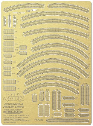 1/1400 Star Trek: USS Enterprise D Phaser Strips Photo-Etch Set (D)