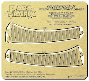 1/1400 Star Trek: USS Enterprise D Power Conduit Trench Covers Photo-Etch Set