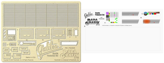 1/32 Star Trek: Galileo Shuttle Control Panel Photo-Etch & Backlight Film Set for PLL