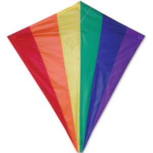 30" Rainbow Diamond Nylon Kite