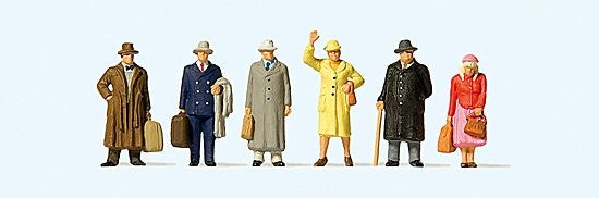 HO Epoch III Train Passengers (2 Women, 4 Men)