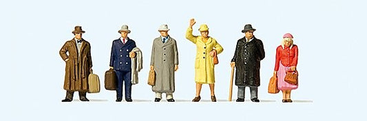 HO Epoch III Train Passengers (2 Women, 4 Men)