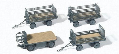 HO Railway Cargo Vehicle w/3 Trailers (Kit)