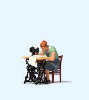 HO Woman at Sewing Machine