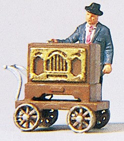 HO Organ Grinder w/Wagon & Monkey