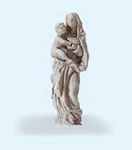 HO Unpainted Statue of Virgin Mary