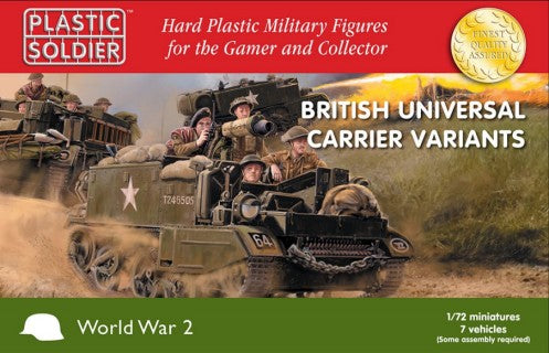 1/72 WWII British Universal Carrier Variants (7) & Crew (35)