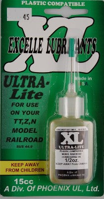 1/2oz. Ultra Light Plastic Compatible Lubricant Oil for HO & Smaller Motor Wicks