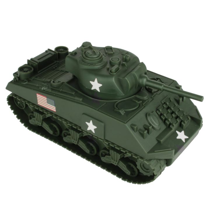 54mm Sherman Tank (Olive Green) (BMC Toys)