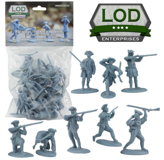 1/32 Colonial Minutemen Playset (16) (Bagged) (LOD Enterprises)