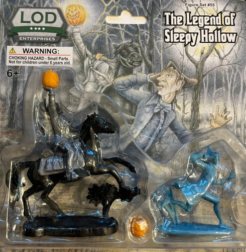 1/32 The Legend of Sleepy Hollow Headless Horseman on Horse & Ichabod Crane Playset (Blister Carded) (LOD Enterprises)