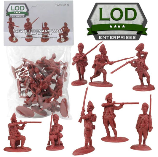 1/32 British Grenadiers Playset (16) (Bagged) (LOD Enterprises)