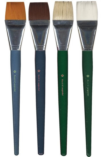 Assorted Jumbo Taklon Brushes 4pc Value Pack