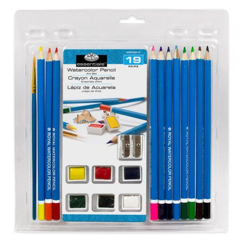 Essentials Watercolor Pencils Art Set in Clamshell Package (19pc)