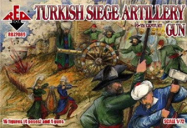 1/72 Turkish Siege Artillery XVI Century (16 w/4 Guns)