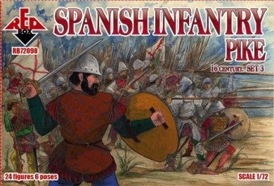 1/72 Spanish Infantry Pikemen XVI Century Set #3 (24)