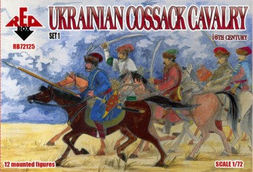 1/72 Ukrainian Cossack Cavalry XVI Century Set #1 (12 Mtd)