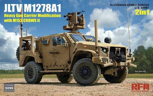 1/35 US JLTV M1278A1 Heavy Gun Carrier Modification w/M153 Crows II Gun (2 in 1)