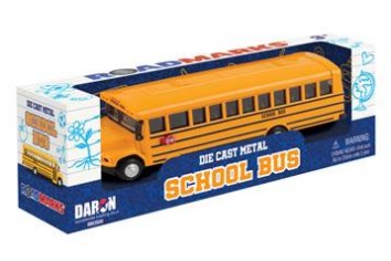 Yellow School Bus (7.5"L) (Die Cast)