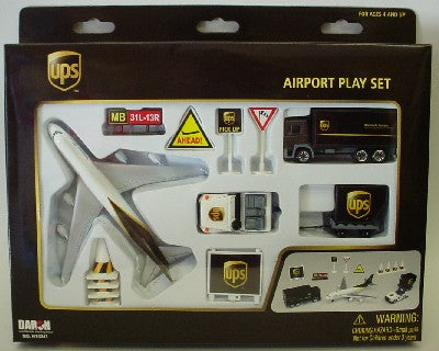 UPS Airport Die Cast Playset (12pc Set)