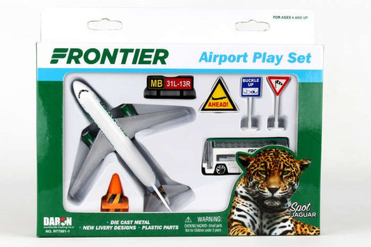 Frontier Airlines Die Cast Playset (8pc Set)