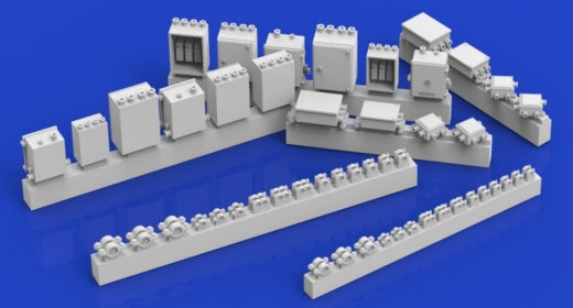 1/35 Electrical Boxes w/Conduit Fittings (Resin)