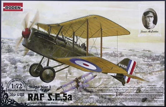 1/72 SE5a RAF BiPlane Fighter w/Hispano Suiza Engine