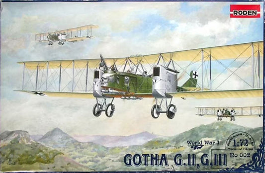 1/72 Gotha G II/III German WWI Biplane Bomber