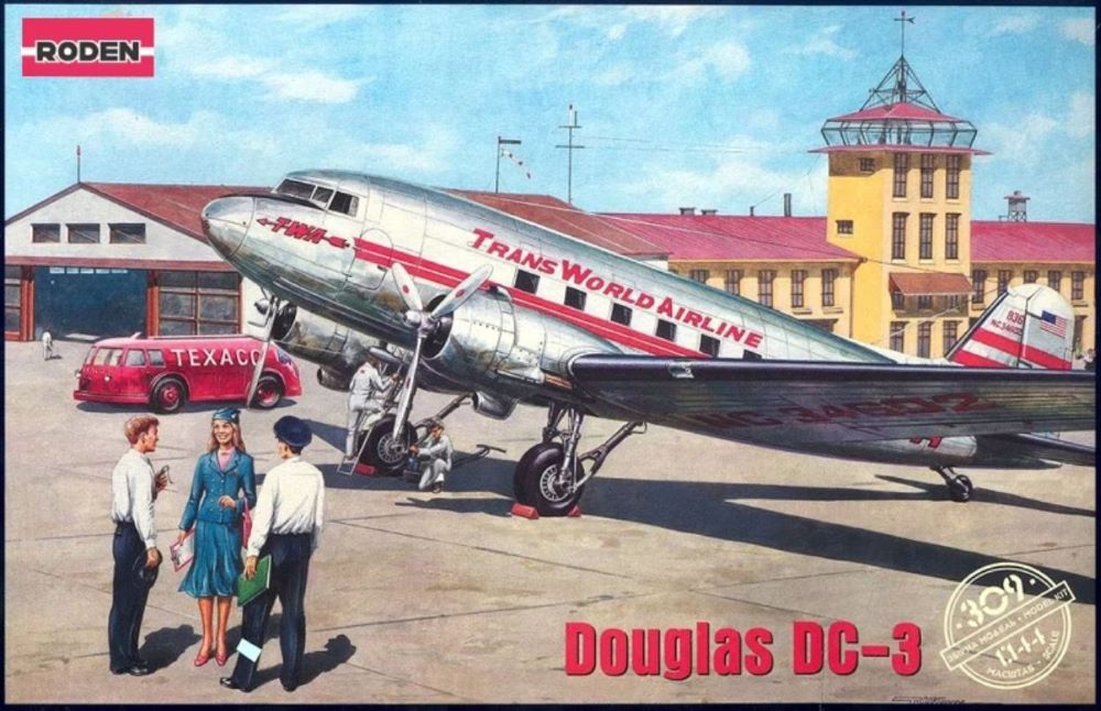 1/144 DC3 Trans World Airlines Airliner
