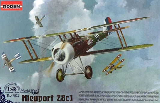 1/48 Nieuport 28c1 WWI French BiPlane Fighter