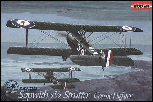 1/48 Sopwith 1-1/2 Strutter Comic WWI BiPlane Night Fighter