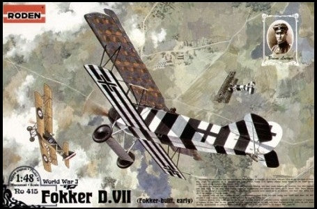 1/48 Fokker D VII (Early) WWI German BiPlane Fighter