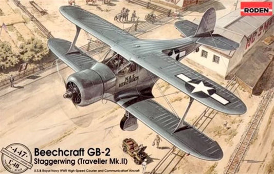 1/48 Beechcraft GB2 Staggerwing (Traveller) WWII US Courier BiPlane