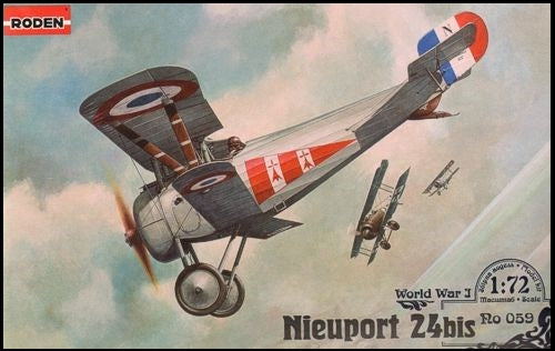 1/72 Nieuport 24bis WWI BiPlane Fighter