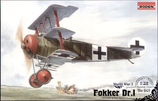 1/32 Fokker Dr I Red Baron WWI German Triplane Fighter