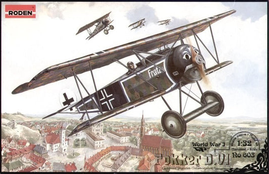 1/32 Fokker D VI WWI German BiPlane Fighter/Interceptor