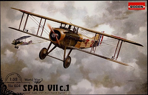 1/32 Spad VII CI Early WWI Main French BiPlane Fighter