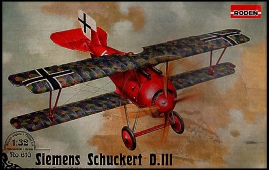 1/32 Siemens Schuckert D III Late Production WWI German BiPlane Fighter