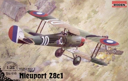 1/32 Nieuport 28c1 WWI French BiPlane Fighter