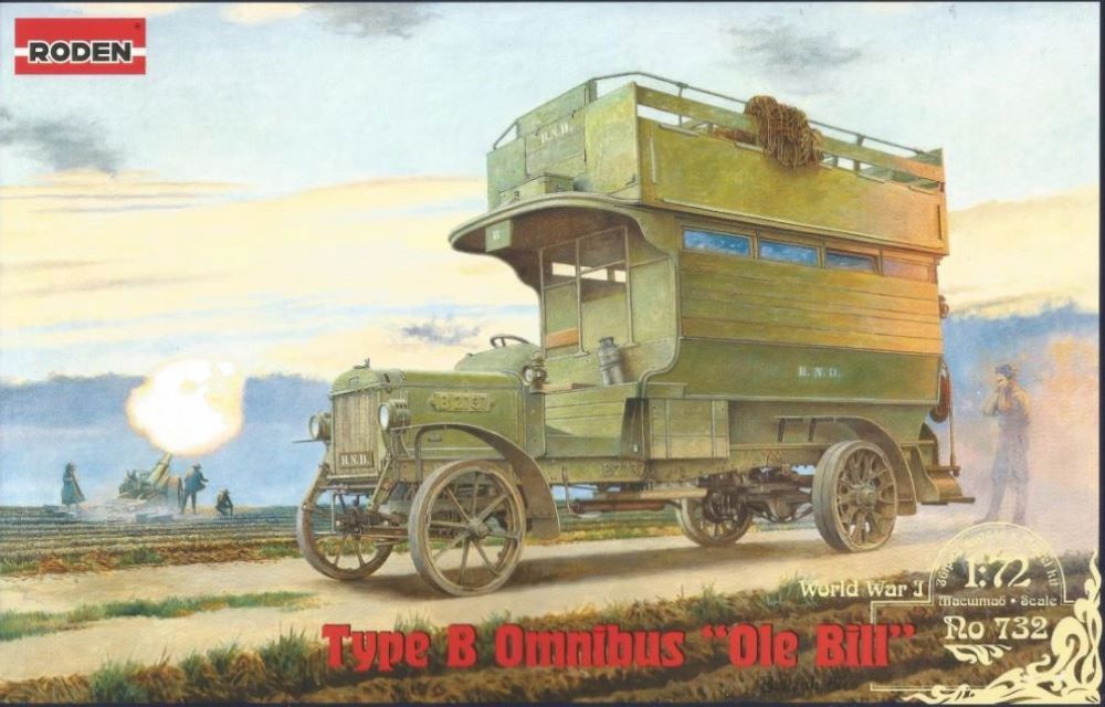 1/72 Type B Ole Bill WWI British Omnibus