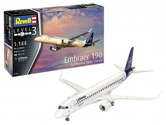 1/144 Embraer 190 Lufthansa Passenger Airliner