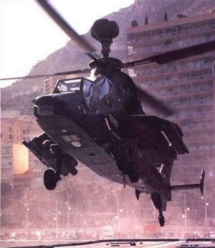 1/72 James Bond Eurocopter Tiger Helicopter from GoldenEye Movie w/paint & glue