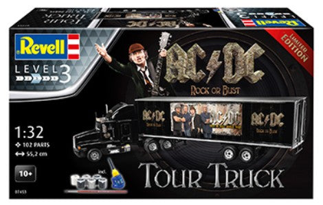 1/32 AC/DC Tour Rock or Bust Tractor Trailer w/paint & glue (D)