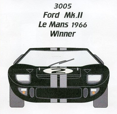 1/32 Ford GT Mk II 1966 LeMans Winner for Slot Cars (D)