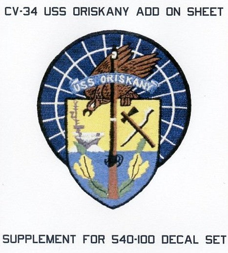 1/530 USS Oriskany CV34 Essex Class Add-On Supplement for 540100 Decal Set