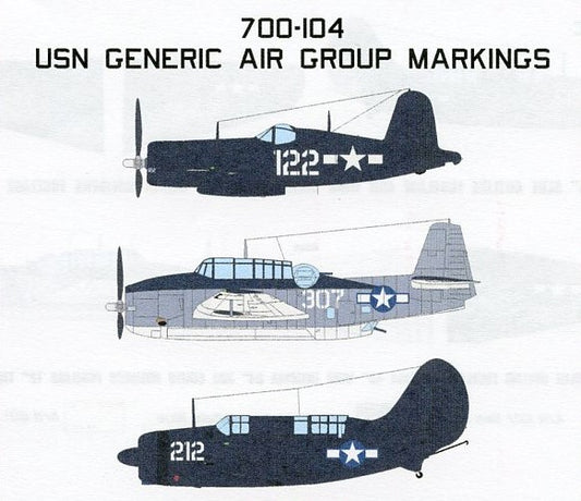 1/700 USN Generic Air Group Markings 1944-45