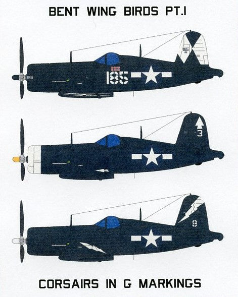 1/72 Bent Wing Birds Part 1 Corsairs in G Markings