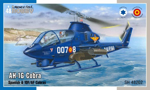 1/48 AH1G Cobra Helicopter w/Spanish & IDF Cobras Markings