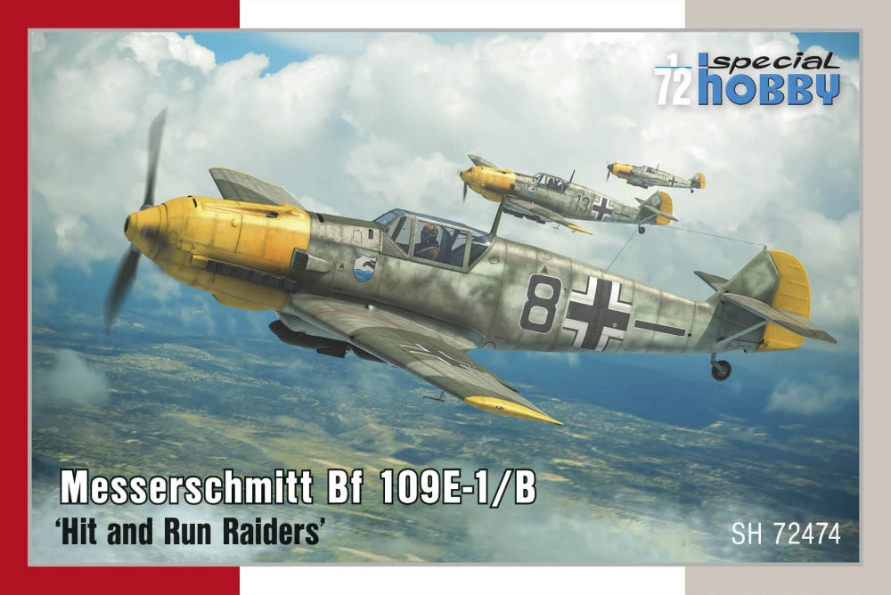1/72 Messerschmitt Bf109E1/B Hit & Run Raiders Fighter